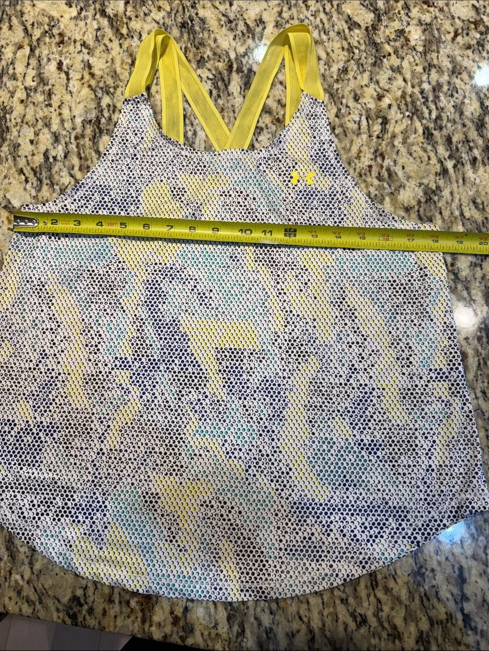 Under Armour Yellow-Accent Printed Women's Tank Top - Picture 4 of 7